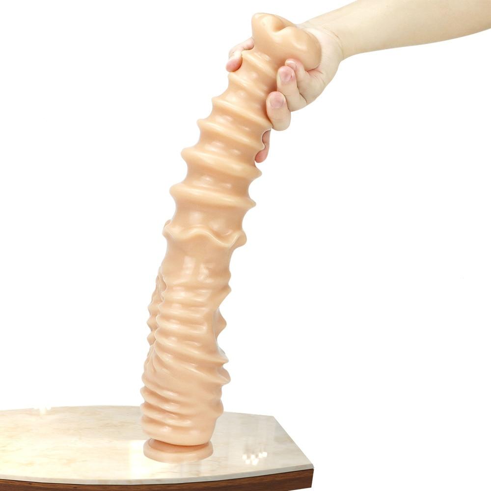 Большой черный фаллоимитатор 41,5 см для анальной пробки, секс-игрушки для взрослых, рабский ремешок на пенисе, силиконовый член, фистинг БДСМ