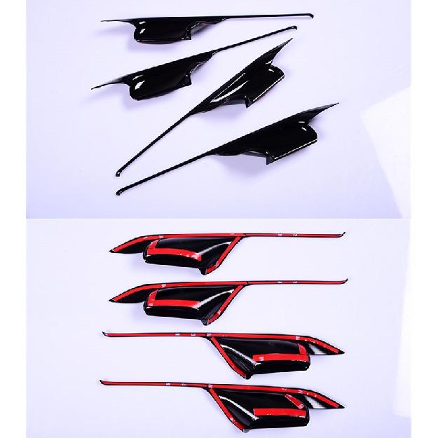 Стиль из углеродного волокна, внутренняя дверная ручка автомобиля, чаша, рамка, декоративная крышка, наклейки для BMW X5 F15 X6 F16 2014-2018