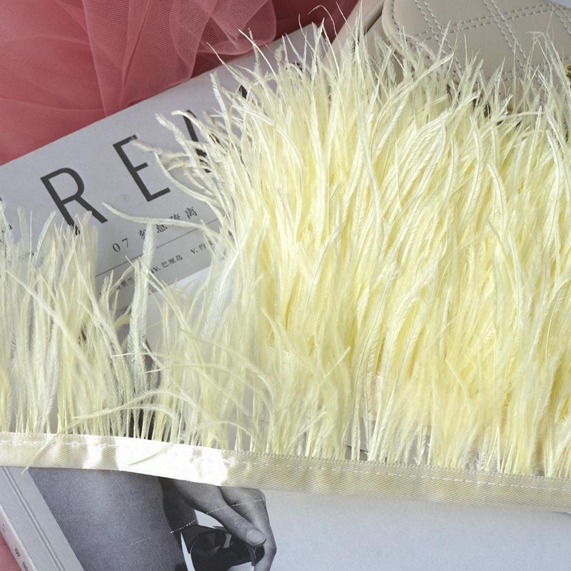 Отделка из страусиных перьев 10-13 см для украшения платья и танцевальной юбки - Аксессуары для одежды