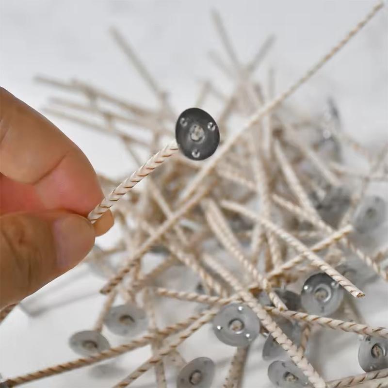 50 шт. Фитильная технология Идеально для изготовления свечей Свечные фитили Сделай сам 40 прядей Ароматерапия 8 см 10 см 15 см 20 см