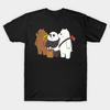 We Bare Bears Art Women T-Shirts Cotton Short Sleeve O Neck Lady Tshirt Clothing Personality Tee