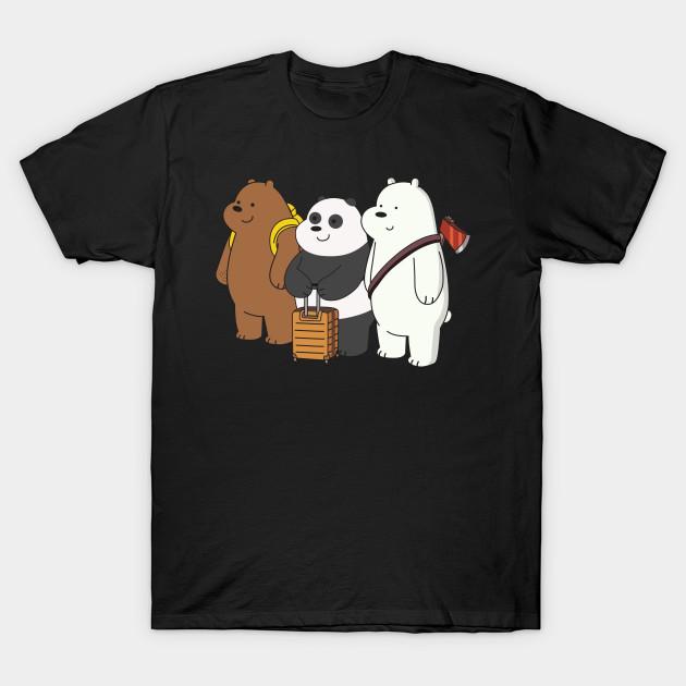 We Bare Bears Art Women T-Shirts Cotton Short Sleeve O Neck Lady Tshirt Clothing Personality Tee