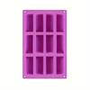 1piece 12 Cavity Large Rectangle Granola Bar Mold, Silicone Mold, Nutrition Cereal Bar Molds