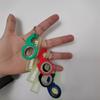 New Exquisite Decompression Keychain Fingertip Spinner Anti-Anxiety Toy Fingertip Rotating Keychain For Couple Gift