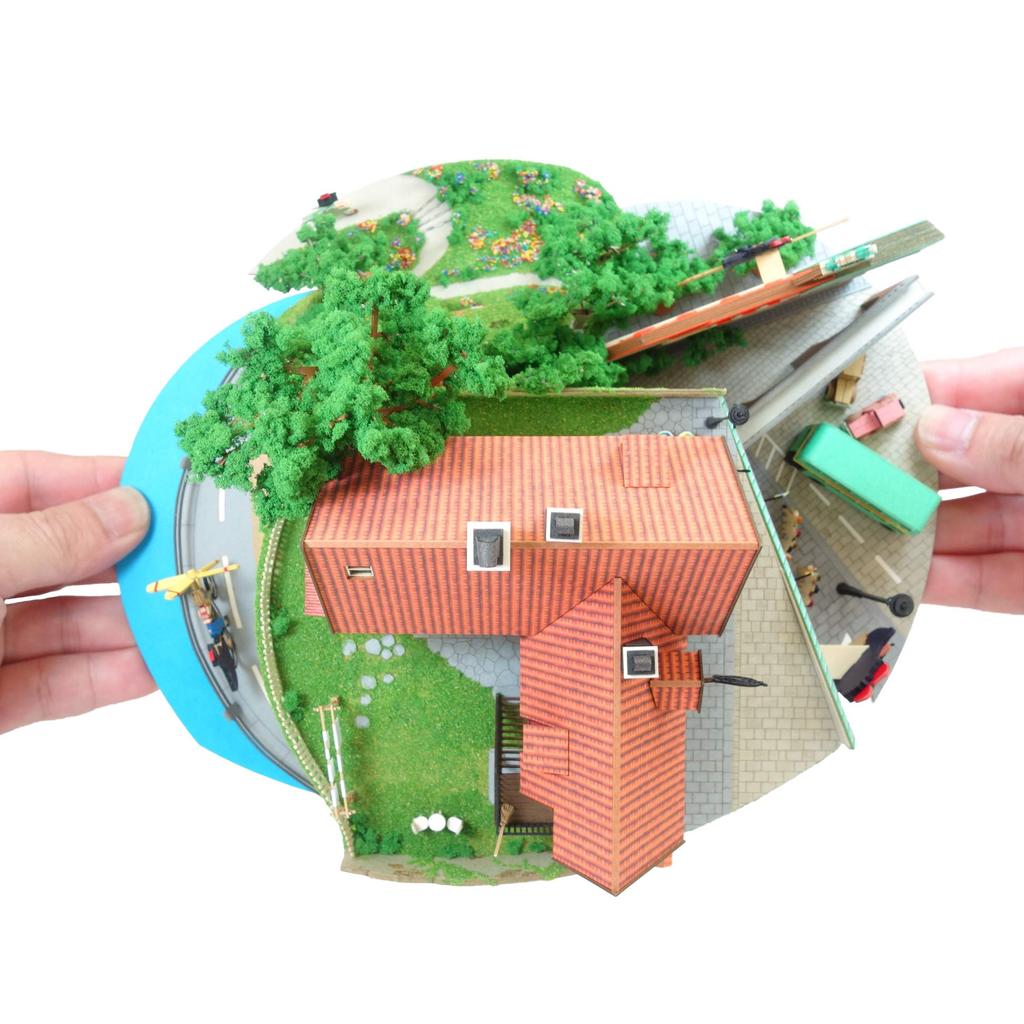 Sankei Studio Ghibli Series Delivery Service Diorama Paper Craft Kiki's MP07-37