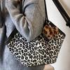 Популярная сумка с леопардовым принтом, новая модная женская сумка-тоут, высококачественная фактурная сумка на одно плечо