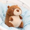 Simulation Stuffed Cartoon Groundhog Doll PP Cotton Chubby Marmot Stuffed Toy  Decoration Gifts