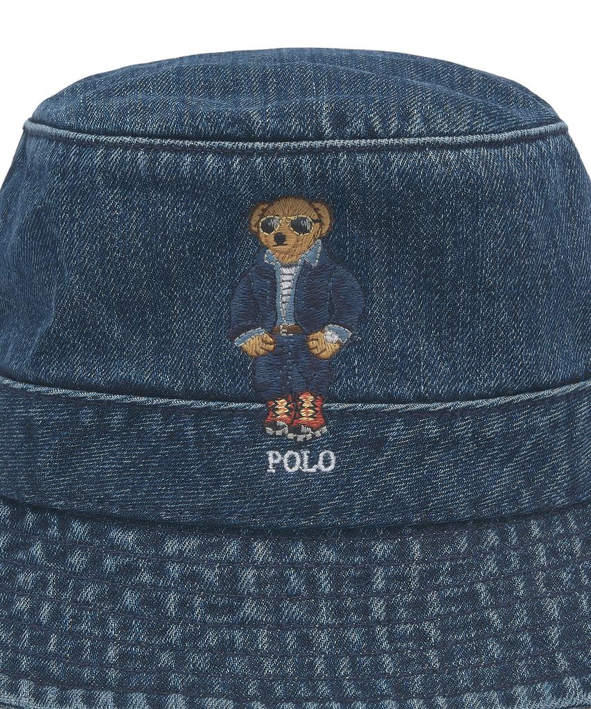 POLO RALPH LAUREN Джинсовая панама с изображением медведя Polo - Bru