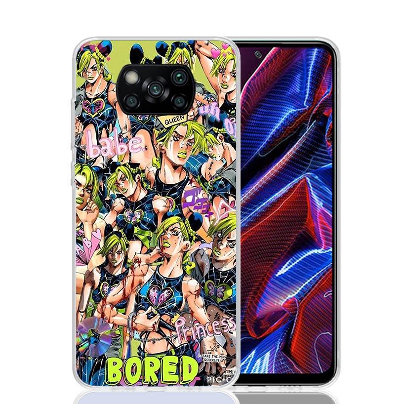 Чехол для телефона JoJo's Bizarre Adventure Джолин Куджо Для Xiaomi Poco X7 X6 X5 Pro F7 Ultra Redmi 15C 15 13 13C 12 12C 10 10A 10C 9 9A