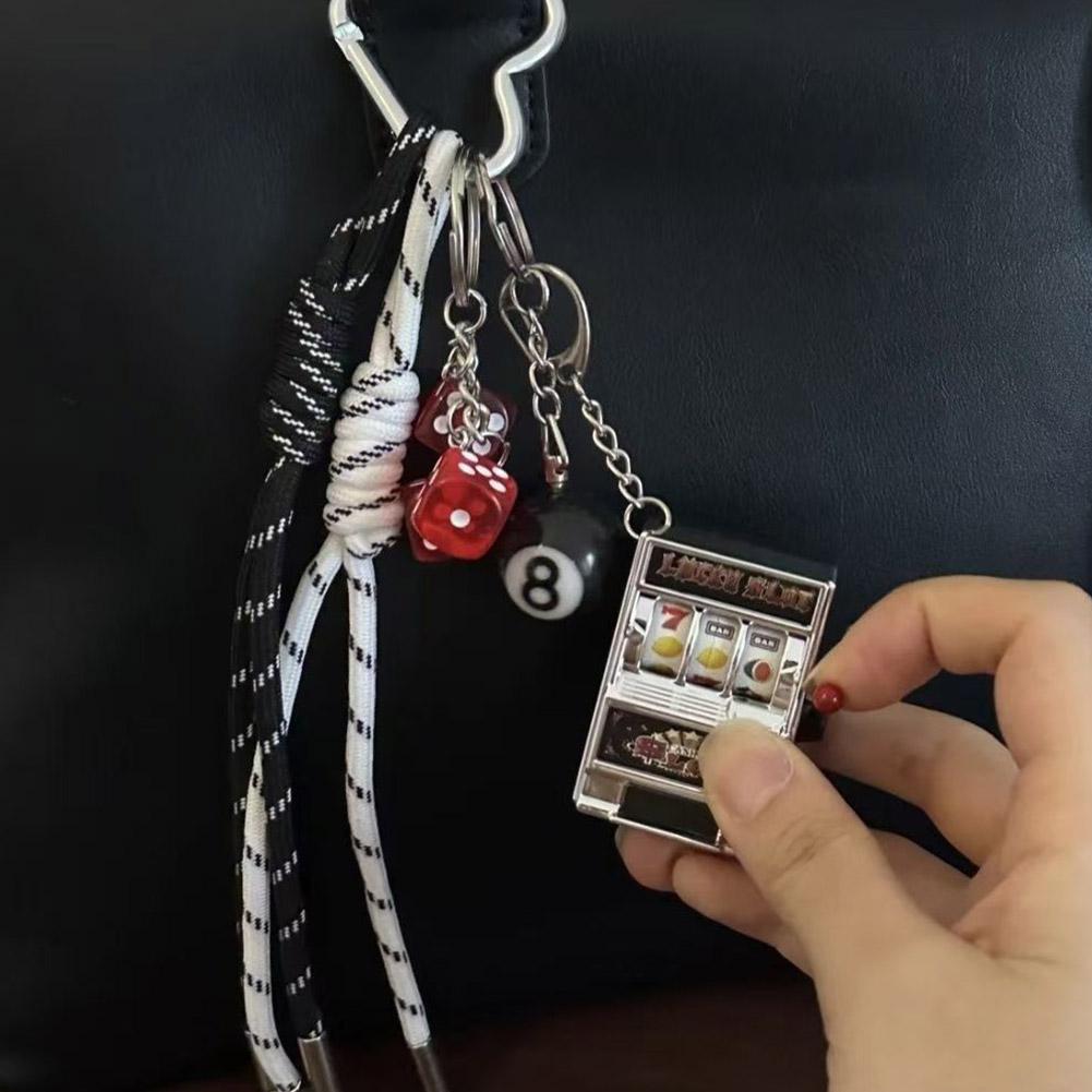 Простая мода играбельный мини-фруктовый автомат брелок кулон качающийся симулятор лотереи музыка Ma V1O1