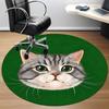 1PC Cat Whiskers Office Round Area Rug,  Mat Suitable ForOffice, Under Office Chairs Bedroom Living Room Home Decor, Room Deco