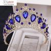 Барочные золотые цветные хрустальные тиары короны большая диадема со стразами фата тиара свадебные ободки свадебные аксессуары для волос