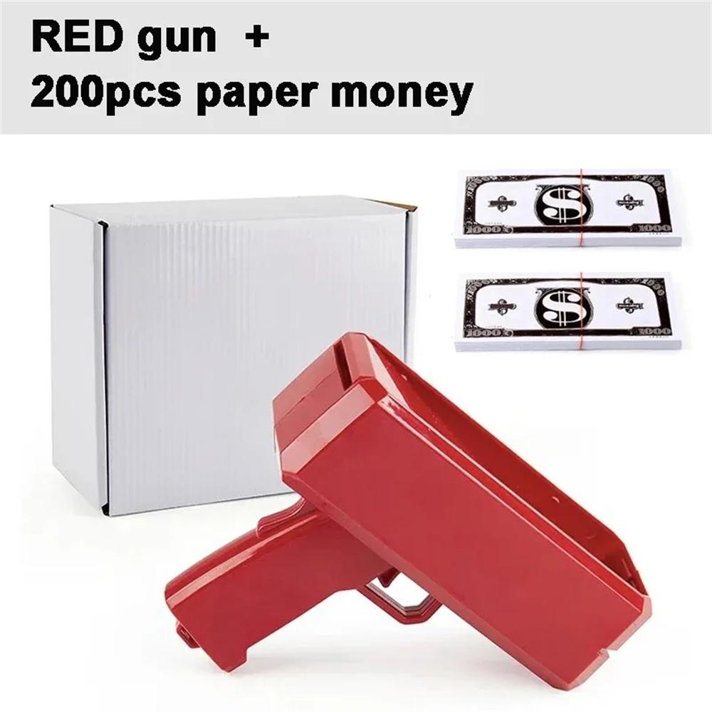 Money Shooter Gun That Look Real Fake Money Gun Shooter With Prop Money Handheld Spary Cash Gun For Game Movies Party Supplies