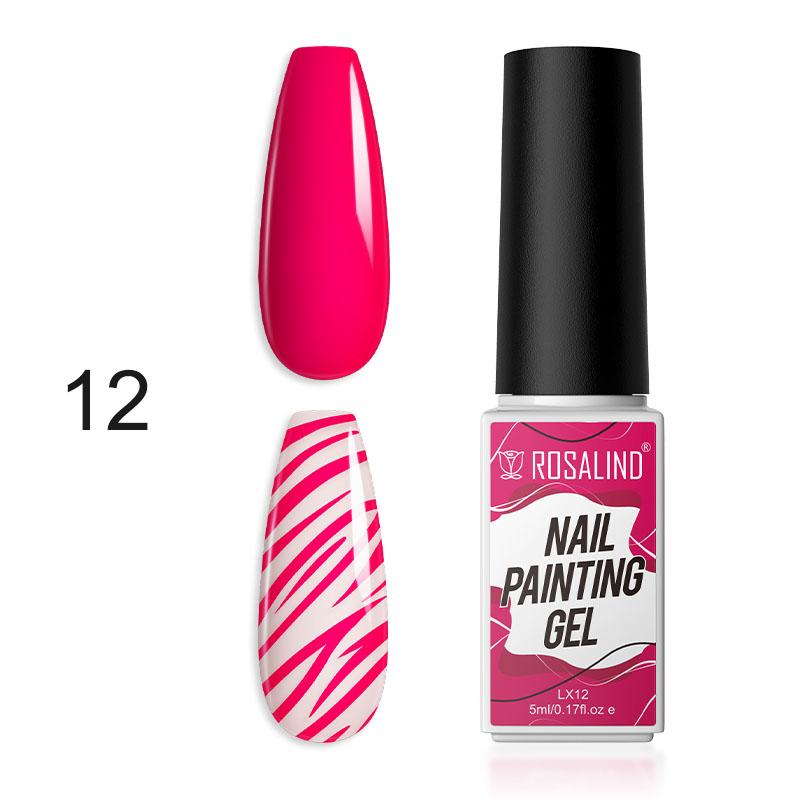 ROSALIND 5 мл гель-лак для рисования ногтей Art Liner лак для ногтей блестящий гель-лак для ногтей «сделай сам»