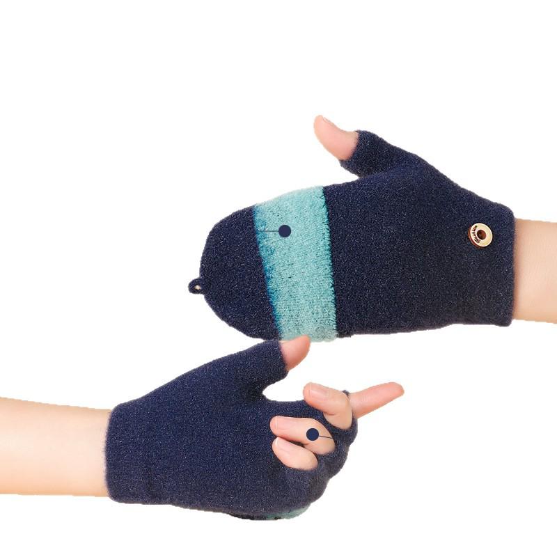 ¥5 Off for Newcomers! Velvet-Lined Children's Autumn & Winter Gloves - Warm and Thick for Boys and Girls.