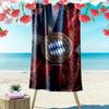FC Bayern Munich: Passion Field beach towel Beach towel for vacation photos Outdoor camping swim Absorbent bath towel seaside printing beach Fashion