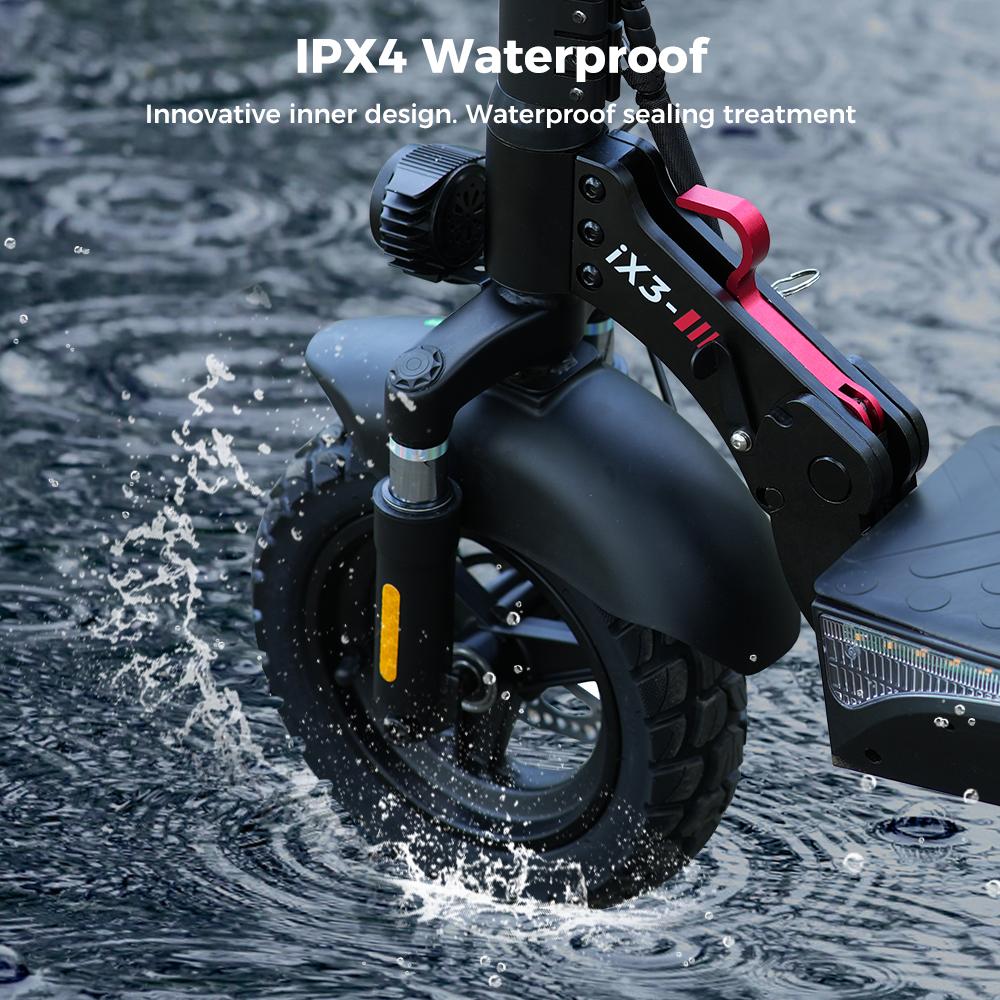 Электросамокат Складной iScooter 10" Мотор 800 Вт 48 В 10 Ач Макс. Дальность 40 км Нагрузка 120 кг Черный ix3