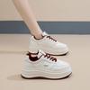 2025 Spring White Shoes New Korean Version Ins Female Students Height Increase Platform Sports Board Shoes Casual Shoes Female HB807