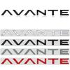 AAWB1 AAPR1 Глянцевый черный совместимый совместимый для AVANTE Металлическая эмблема с буквами 3D наклейки Эмблема багажника Декоративная наклейка Аксессуары для стайлинга автомобиля