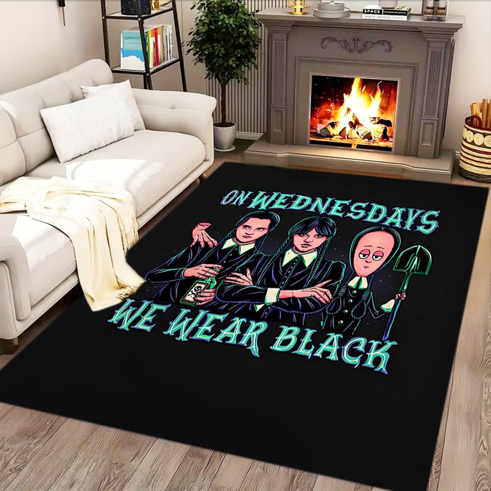 Gothic Spider Web Portrait rug for living rooms, bedrooms, home décor, and as gifts.