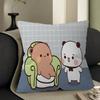 Милый мультяшный чехол для подушки с пандой Бубудуду, дюймы, декор фермерского дома, наволочки для диванных подушек для украшения дома