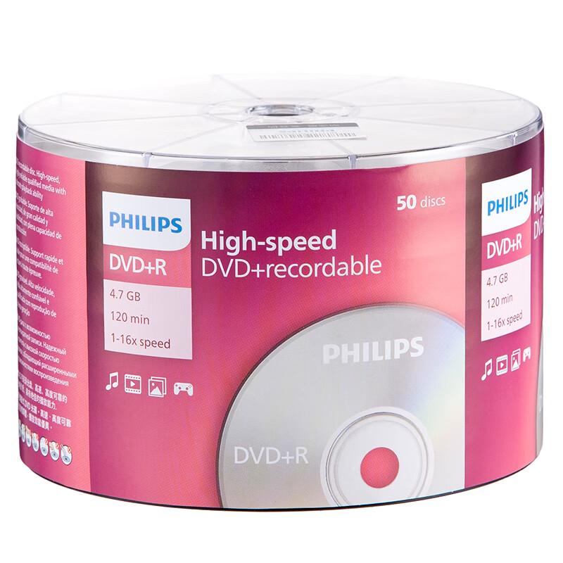 Philips DVD+R 16x 4,7 ГБ Пустые диски Упаковка-шпиндель