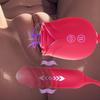 Rose Vibrator Retractable Insertion Dildo with G-spot Vibrator and 10 Sucking Patterns for Clitoral Nipple Anal Dildo Adult Erotica for Couples