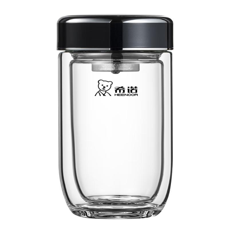 Heenoor XN-1915 Double-Layer Glass Tea Infuser Bottle