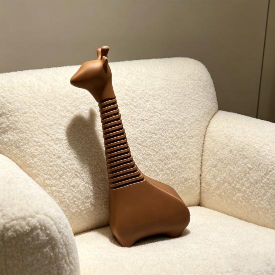 3D Printed Giraffe Figurine Small Shaking Head Giraffe Desktop Ornament for Stress Relief Home Office