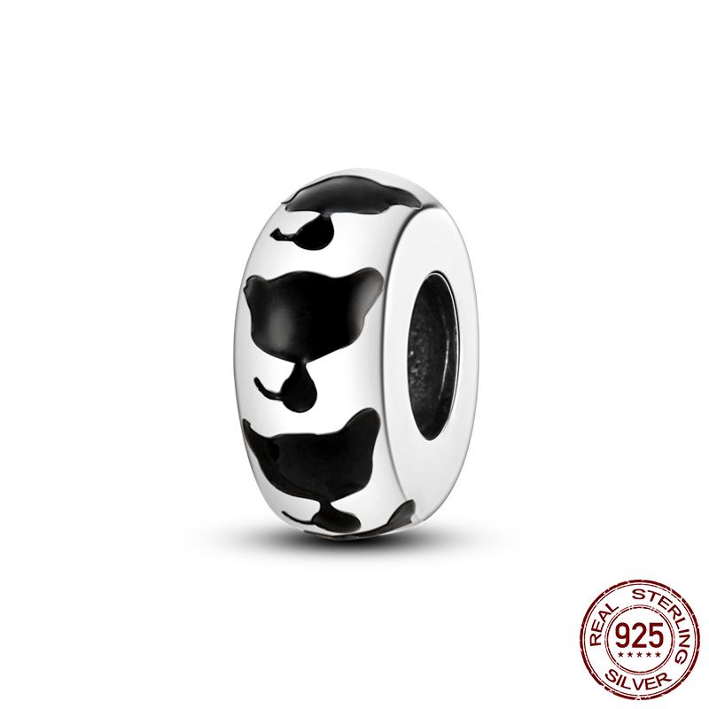 Charms Copper Copper Love Heart Dog Cat Paws Pendant Beads Fit Original Mula Bracelet Diy Jewelry For Women