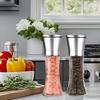 Pepper Manual Rock Set of Stainless Adjustable Ceramic Spice Crystalline Pepper Convenient For Condiment Kitchen Supplies Mill, Salt, 2, Steel,