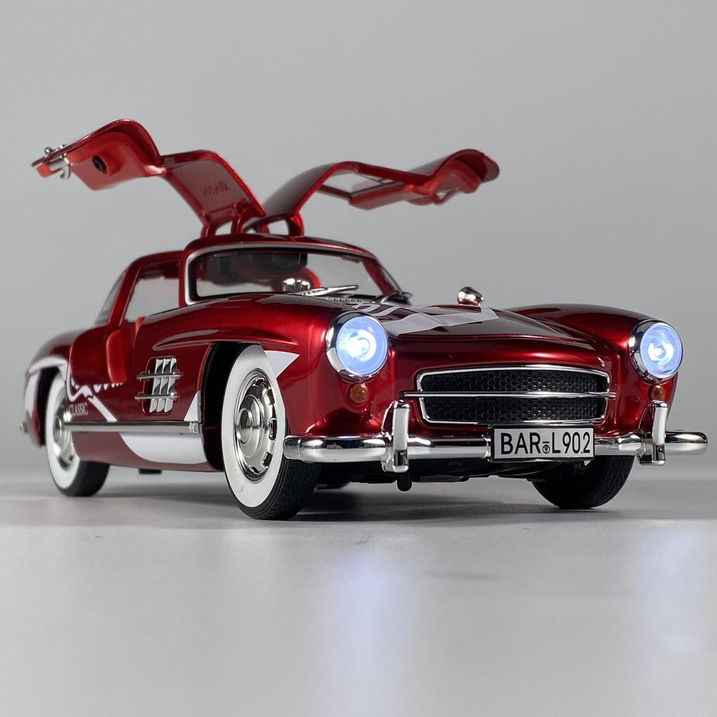 CTMMV1 1:24 Mercedes Benz 300SL Coca Cola Pepsi Cola Classic Vintage Car Alloy Metal Diecast Model Car Children's Toy Car Gifts For Boy