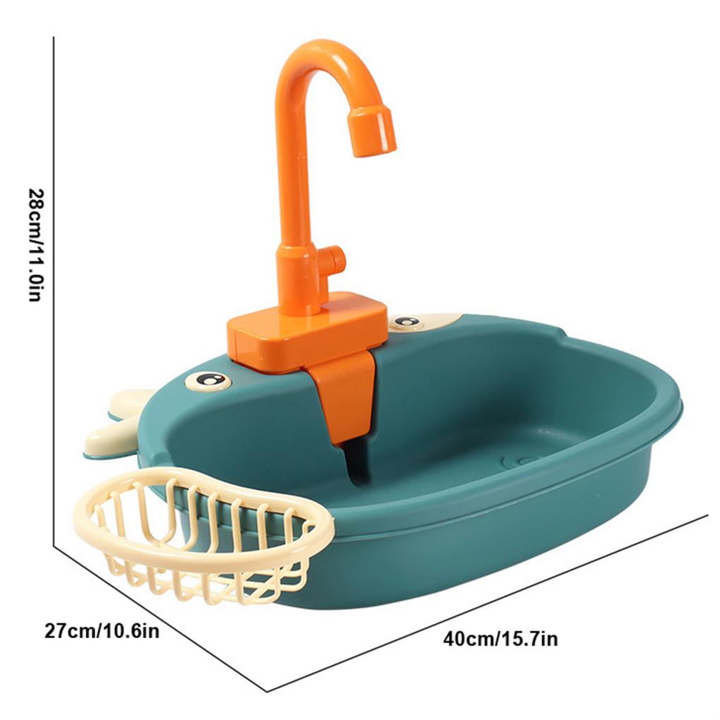Детская игрушка-раковина Посудомоечная машина Электрическая Автоматическая Образовательная Ответственность Ролевая игра Развлечение Набор игрушек из АБС-пластика Подарки