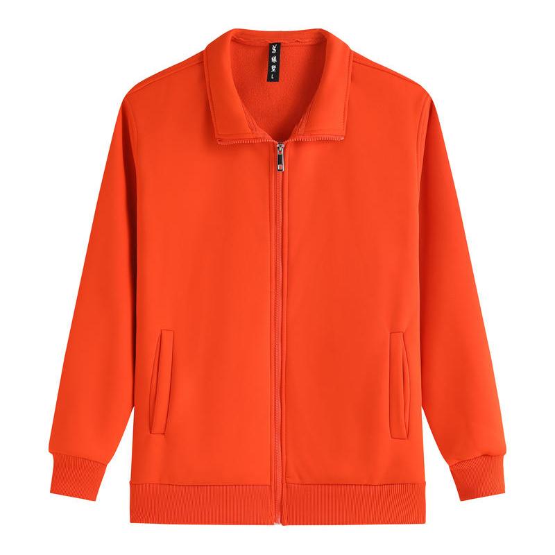 Autumn and Winter Fleece Stand Collar Long Sleeved Sweatshirt,Couple Tshirt, Casual and Comfortable, Solid Color, Versatile, Unisex, Thick and Warm