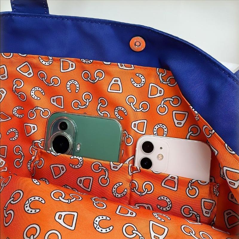 Spring new printed handbag women's oil painting series handbag shoulder bag tote bag fashion canvas bag