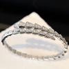 Serpentine Bracelet European and American Zircon Serpentine Opening Bracelet, Temperament High-end Bracelet Niche