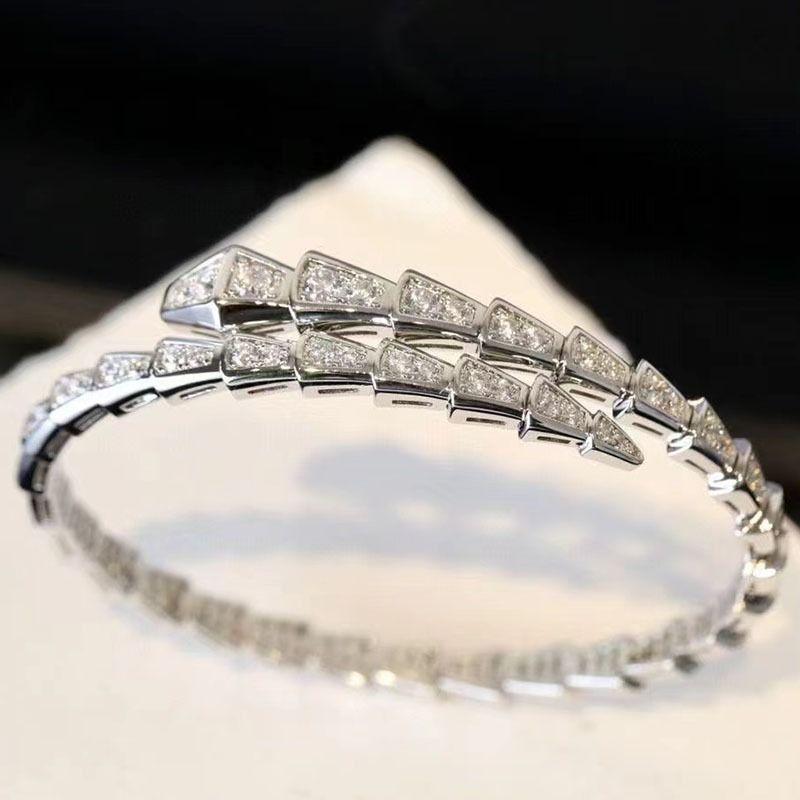 Браслет из змеевика Европейский и американский циркониевый браслет-змеевик, темпераментный браслет высокого класса, ниша