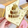 Складной 3D Красный Конверт на День Рождения HongBao DIY Упаковка Конверт для Счастливых Денег Пожелания Традиционный Денежный Мешок Празднование Дня Рождения