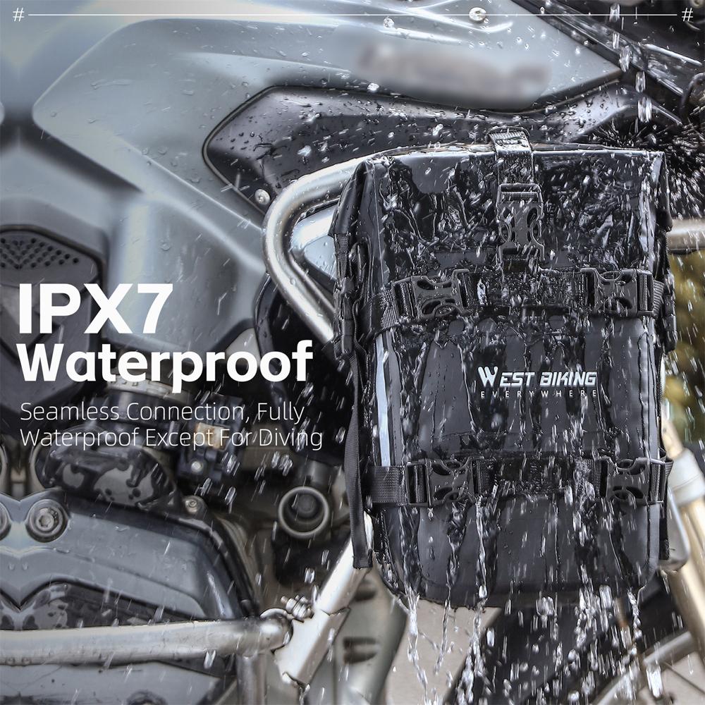 Motorcycle Bumpers Bag Waterproof 5L Motorcycle Side Frame Bag Motorcycle CrashBar Bag Universal
