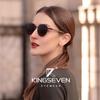 Kingseven 2022 New Handmade Walnut Wood Round Sunglasses Men Women Polarized Mirror Sun Glasses Male Steampunk Shades Oculos