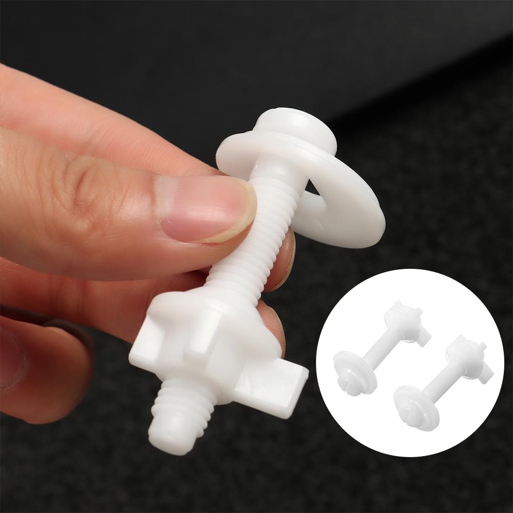 1Pair Hardware Easy Installation Repair Tools Bolts Bathroom Nut Fixing Screws Toilet Seat Hinges