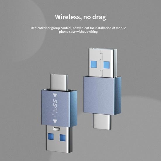 Преобразователь Type-C на USB Прямой угол OTG Мини 10 Гбит/с Передача данных Универсальный Type C Папа на USB A Мама Конвертер Компьютерные Аксессуары