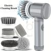 Electric Spin Scrubber, Bathroom Cordless Cleaning Brush Power Scrubber with 5 Replaceable Brush Heads, Electric Cleaning Brush