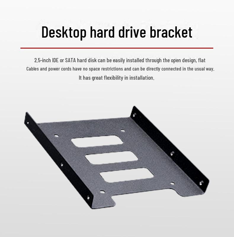 Стойка для 2,5-дюймовых SSD-накопителей и 3,5-дюймовых HDD-накопителей с кронштейном для SSD-накопителя и кабелем передачи данных