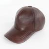 Новые мужские повседневные кепки-ушанки из натуральной кожи, мужские кепки из натуральной воловьей кожи, мужские бейсбольные кепки на осень-зиму из натуральной коровьей кожи