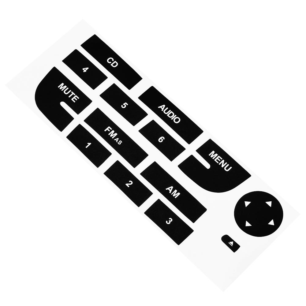 Автомобильная радиокнопка, ремонтная наклейка для Fiat Grand Punto, радио, стерео, изношенная отслаивающаяся кнопка, ремонтные наклейки, наклейки