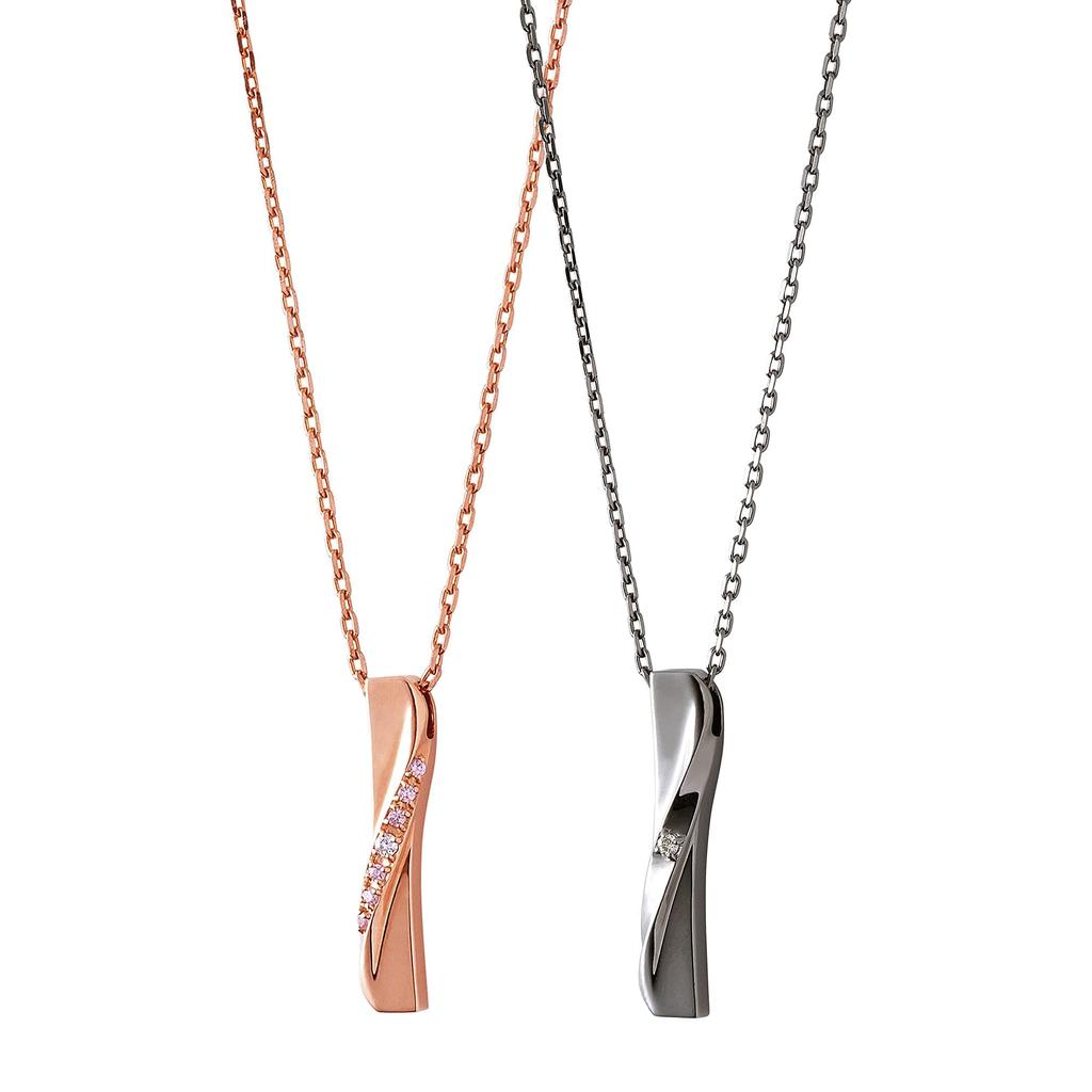 THE KISS Серебряный набор парных ожерелий для мужчин и упаковочная коробка для парных ожерелий [The Kiss] 2, Женщины, Пары, Сочетание, Мужское, Женское, Рождество,