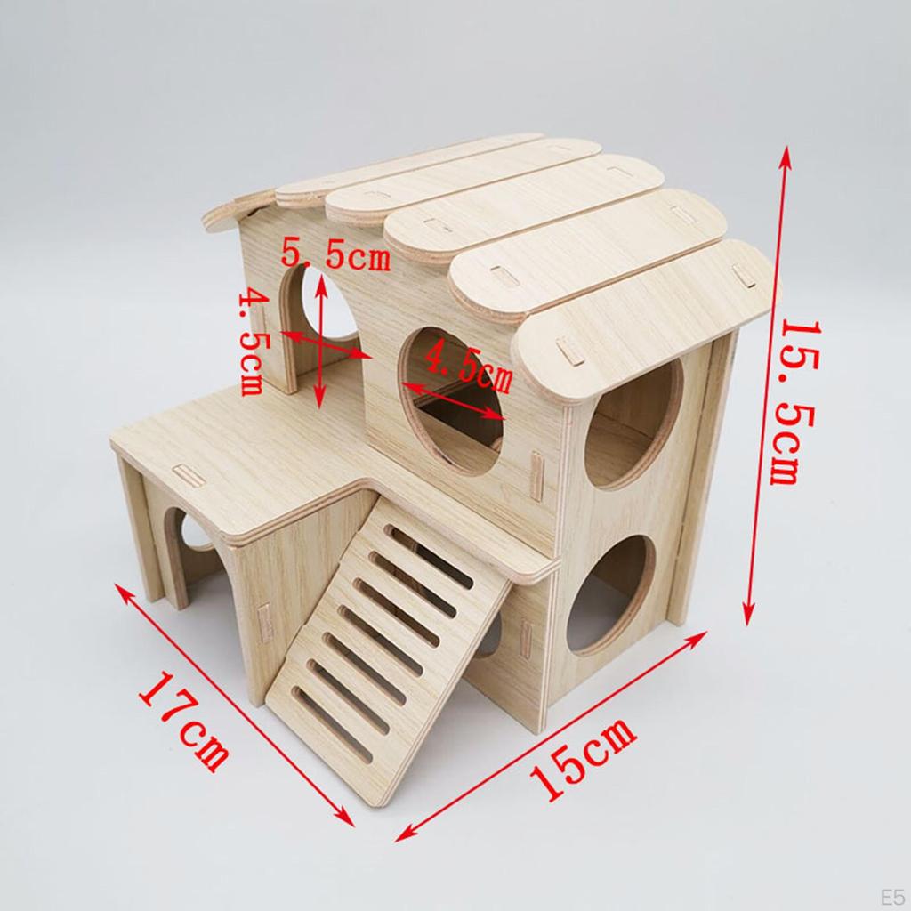 Hamster House and Hideout Cage Accessories Fun Cabin Gerbil for Small Pet