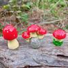 Микро-ландшафтная грибная смоляная фигурка для украшения горшка с суккулентами