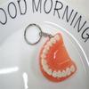 Gift Teeth Shape Resin Upper Jaw Teeth Pendant Tooth Key Chain Denture Key Chain Teeth Keyring